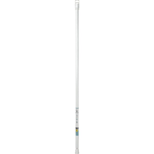 Zenith Zenna Home Straight 52'' to 86'' Adjustable Tension Shower Rod in White 886ALWWH - main