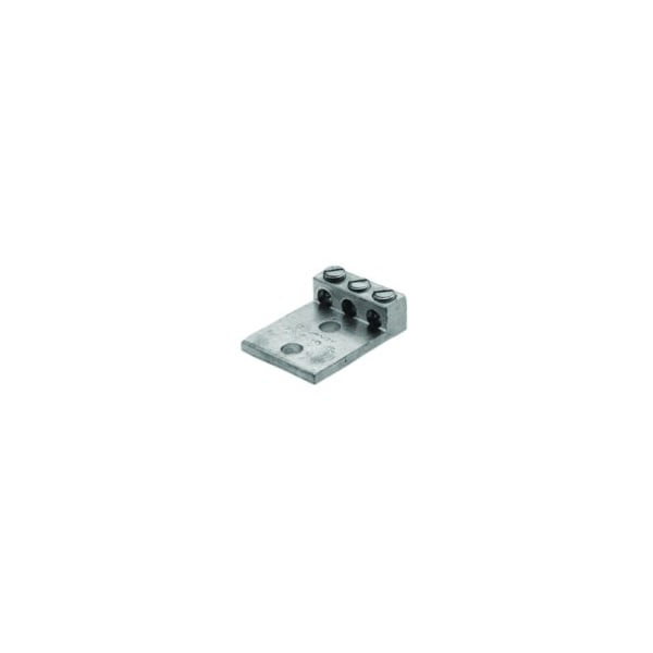 Burndy AL Term, 3 Cond, #14-1/0 AWG, 3/8 in Stud, Al/Cu Rated K3A25U2 - main