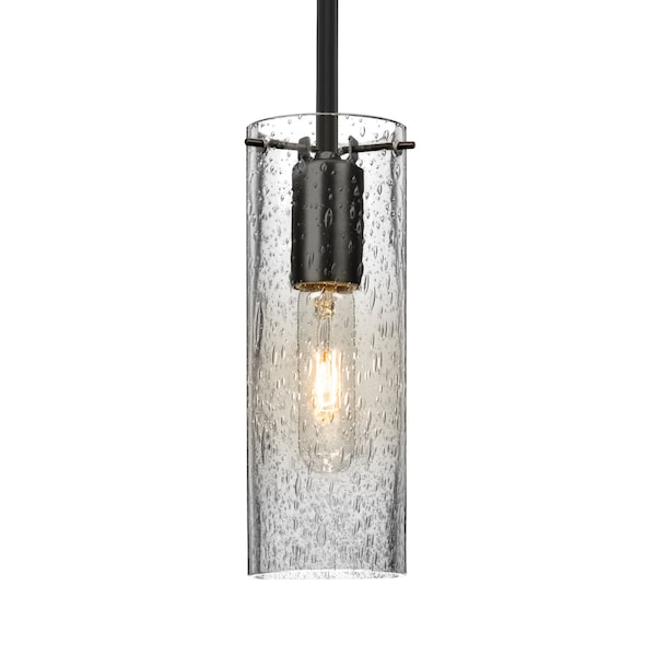 Besa Lighting Besa Juni 10 Pendant, Clear Bubble, Black Finish, 1x 60W MAX E26 Base 1TT-JUNI10CL-BK - main