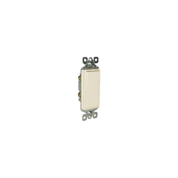 Pass & Seymour Single Pole Decorator Switch, 15A 120/277V, Light Almond TM870LACC10 - main