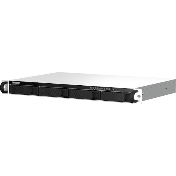 Qnap 1U 4-BAY SHORT DEPTH 12 RACKMOUNT NAS, INTEL CELERON N5105/N5095 4C/4T, BUR TS-464EU-8G-US - main