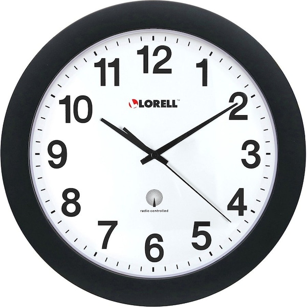 Lorell Analog Clock, Plastic, Quartz, 12" Dia. LLR60997 - main