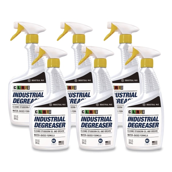 Clr Pro MAX Industrial Degreaser, 32 oz Spray Bottle, 6PK I-IDEGR32-6PROM - main