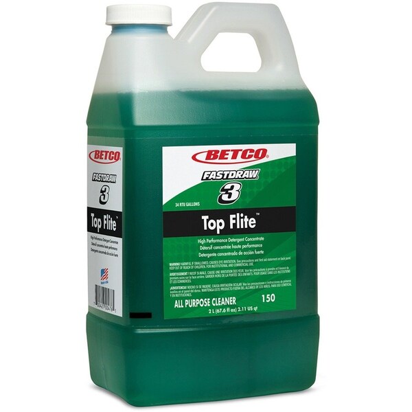 Betco Top Flite FastDraw All-Purpose Cleaner, Mint Scent, 67.6 oz Bottle, 4PK BCC1504700 - main