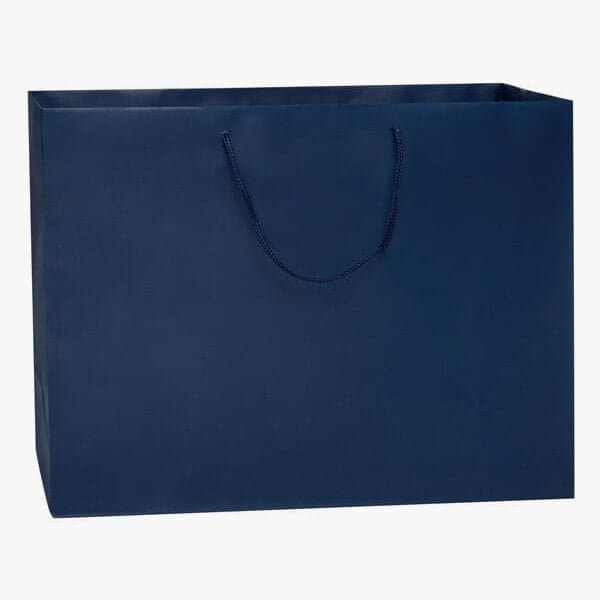 Nashville Wraps Navy Matte Gift Bags, Vogue 16x6x12, 100PK MTVBNB - main