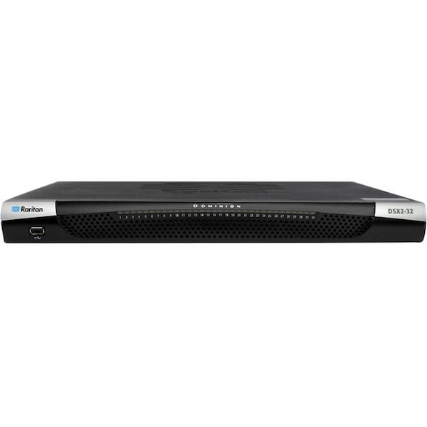 Raritan 32p serial console server dual-power AC dual gigabit LAN Serial USB and KVM local console ports DSX2-32 - main