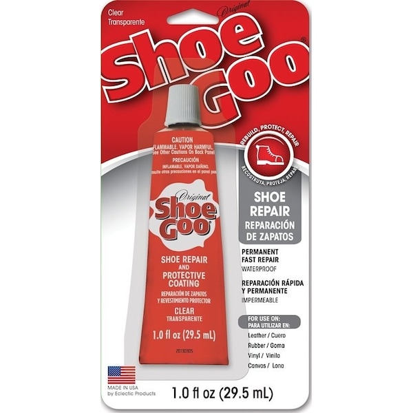 Eclectic Shoe GOO Shoe Repair Adhesive, Gel, Liquid, Black/Clear, 1 oz 110231 - main