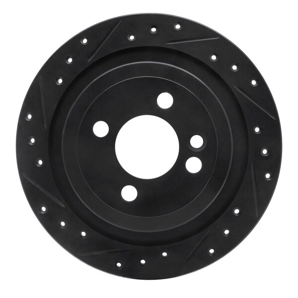 Dynamic Friction Co DFC Brake Rotor - Drilled and Slotted - Black 633-32007L - main