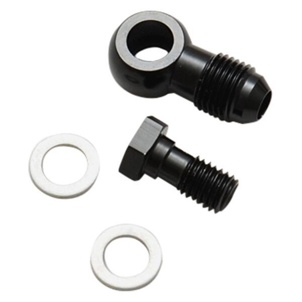 Vibrant Performance 12 mm x 1 Metric to 6AN Male Banjo Fitting Aluminum Plus 2 Washers 11522 - main