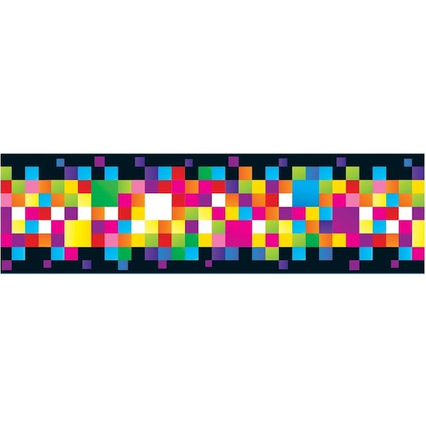 Trend Enterprises Pixels Bolder Borders, 35.75 Feet/Pack, PK6 T85342 - main