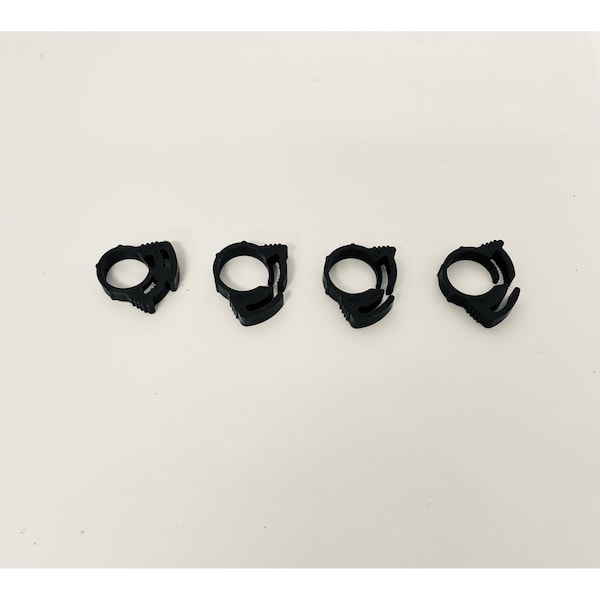 Helix Racing Products Nylon Ratchet Clamps, Black, 15/32In .475In-.540In Range, 100PK 111-2224 - main