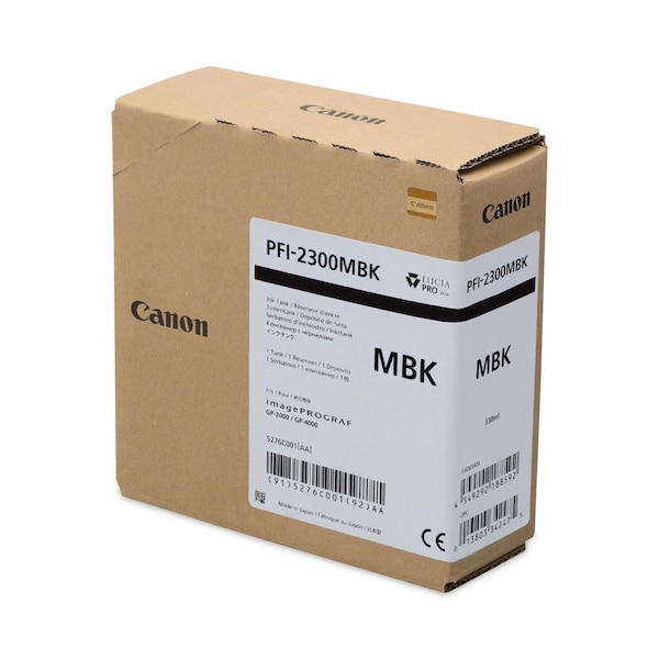 Canon Ink (PFI-2300), Matte Black 5276C001AA - main