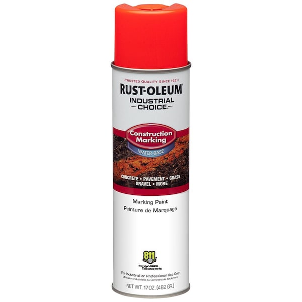 Rust-Oleum 17 Oz. Rust-Oleum 264699 Fluorescent Red-Orange Industrial Choice M1400 System Water-Based 264697 - main