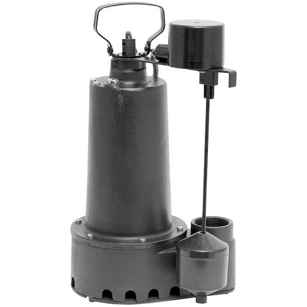 Superior Pump SUPERIOR PUMP 92511 Sump Pump, 120 V, 7.6 A, 1-1/2 in Outlet, 70 gpm 92511 - main