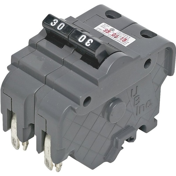 Federal Pacific Circuit Breaker, UBIF Series, 30A, 2 Pole, 120/240V AC, 10kA UBI-F230N - main