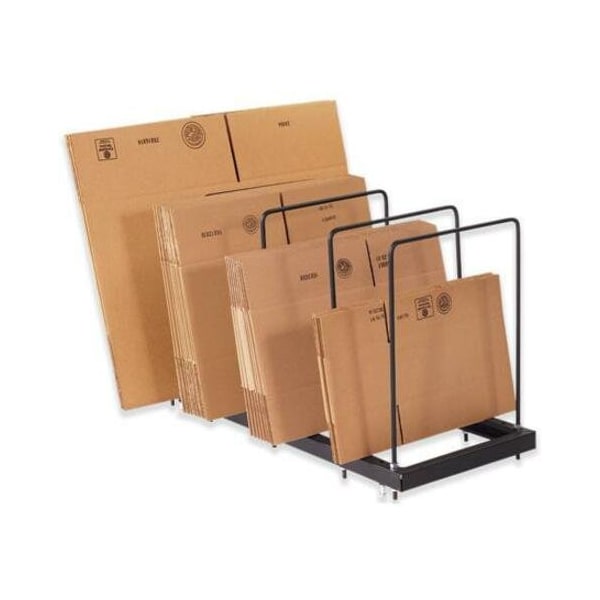 Partners Brand Portable Carton Stand, 45" x 18" x 25", Black, 1/Each WS1000 - main