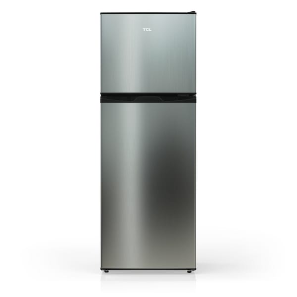Tcl 4.7 Cu. Ft. Compact Double-Door Refrigerator, Silver TRM47D5AV - main