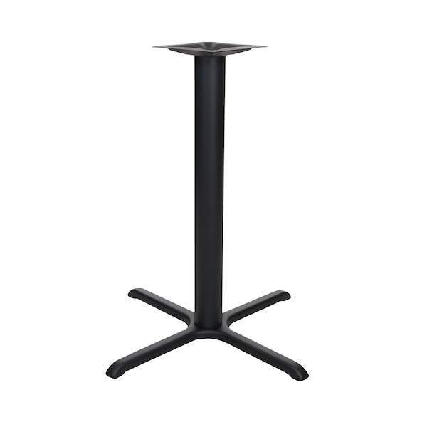 Bfm Seating Stamped Steel - 36 x 36 Cross Base - Bar Height - 4in Column - 11 7/8in Bolt-On Top Plate STB-36364T - main