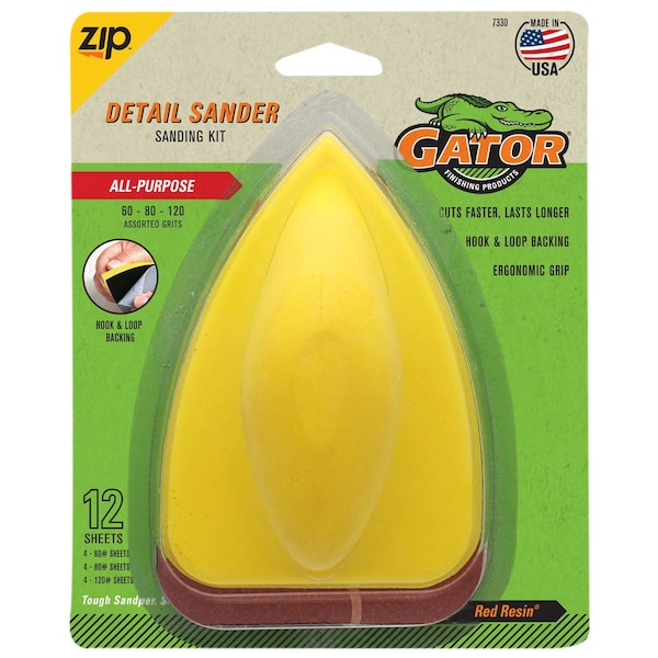 Gator Finishing Zip Detail Hand Sanding Kit, 13PK 7330 - main