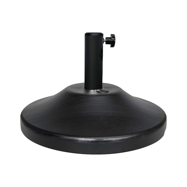 Us Weight 30 lbs. Cement Prefilled Round Black Umbrella Base for Patio Table FUB30B - main