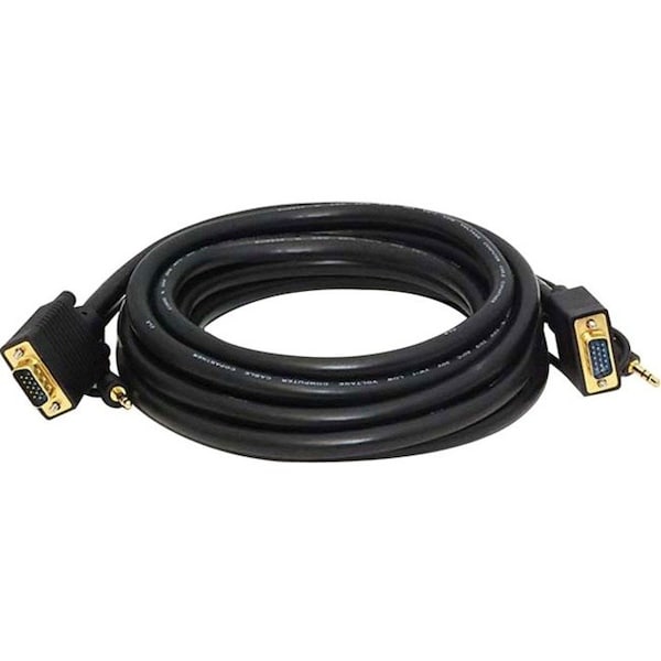 Monoprice CPU Cord, SVGA/3.5mm Stereo M to M, 15ft 3339 - main