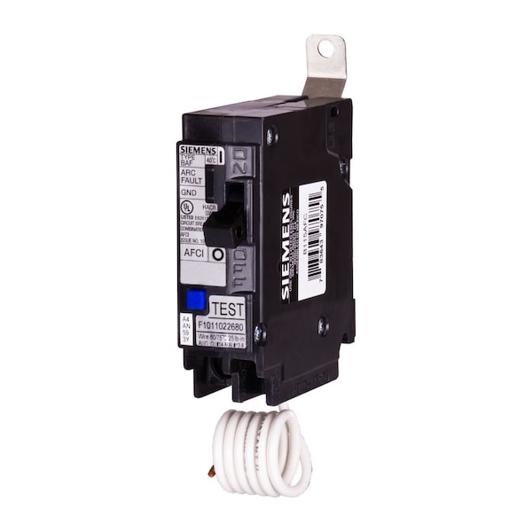 Siemens BL Series 20 Amp 1-Pole AFCI Combo Circuit Breaker, Bolt-On, 120V, 10kAIC BA120AFC - main