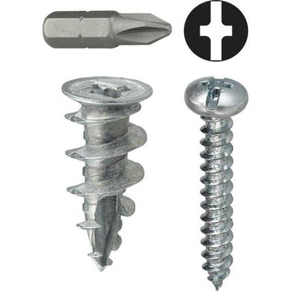 Dottie Screw Anchor, 1-1/2" L, Zamac Alloy WDK8T - main