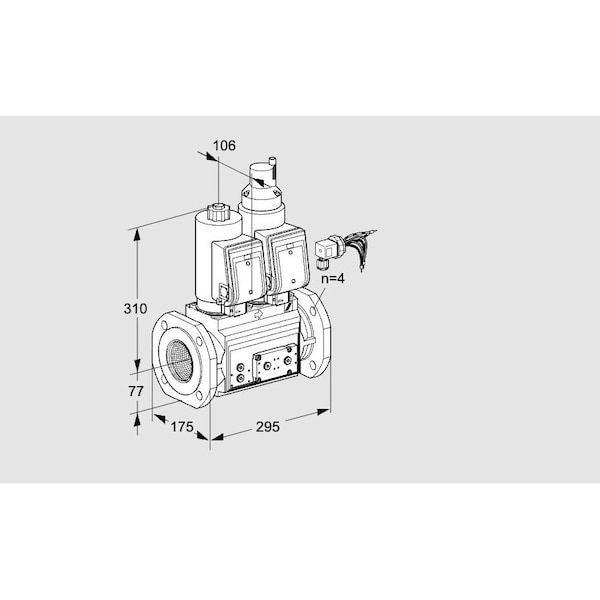 Honeywell Kromschroder Gas Solenoid Valve - Class A, 500 mbar, IP65, EN 161 Certified KS88207282 - main