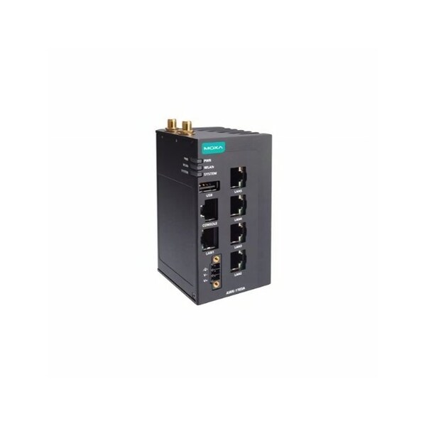 Moxa Industrial 802.11ax wireless AP with 5 10/100/1000BaseTX ports, IP30, UN band, AWK-1165A-UN - main