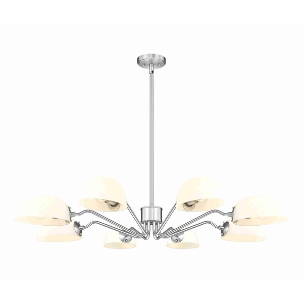 Z-Lite Breton Brushed Nickel 8 Light Chandelier 3048-8BN - main
