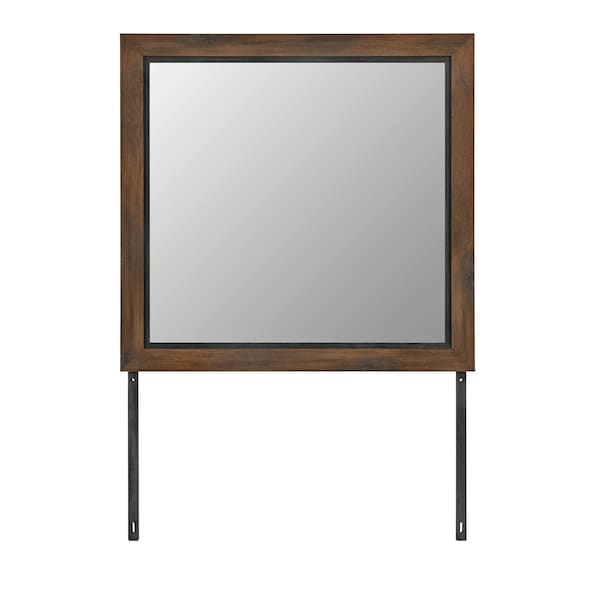 Global Furniture Usa Modern Optimus Brown/Black Mirror OPTIMUS-BRWN/BLK-MR - main