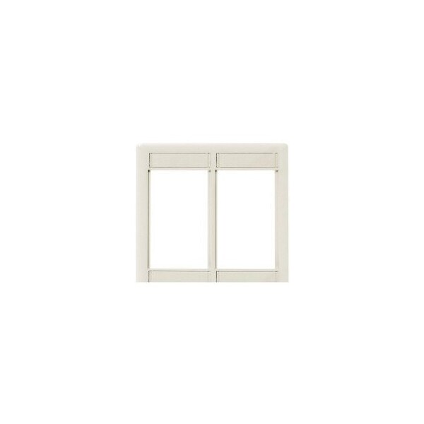 Hubbell 2-Port Office White Keystone Module Frame IMF2OW - main