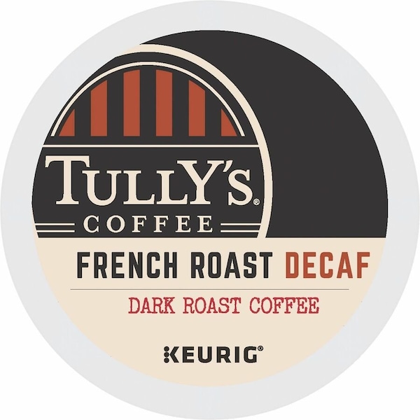 Tullys Coffee Tully's Coffee K-Cup French Roast Decaf Coffee, Compatible with Keurig Brewer, 24PK 5000330024 - main