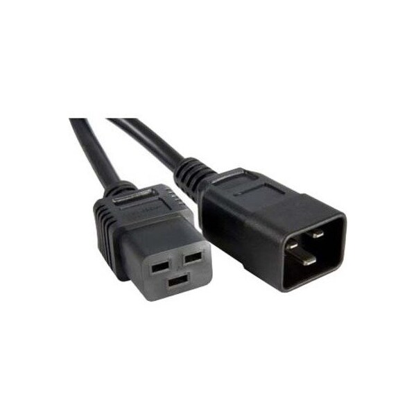 Enet C19 To C20 2Ft Black Power Cord C19C20-2F-ENC - main