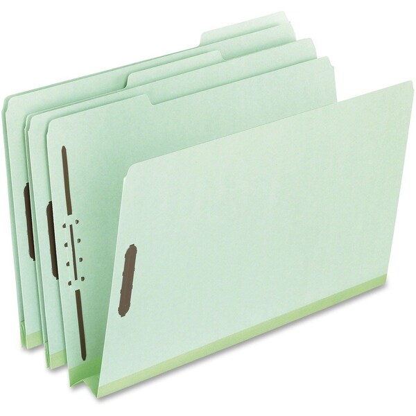 Tops Business Forms Pendaflex, HEAVY-DUTY PRESSBOARD FOLDERS W/ EMBOSSED FASTENERS, LETTER SIZE, GREEN, 25PK 17181 - main