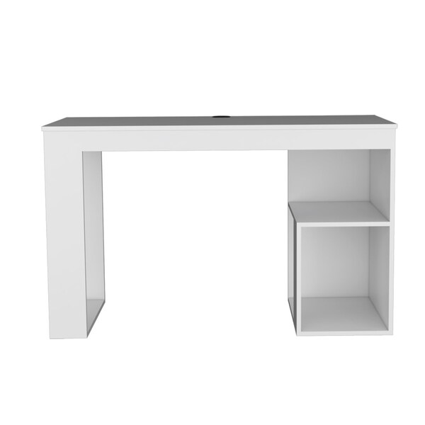 Homeroots 47" White Wood Computer Desk 546419 - main