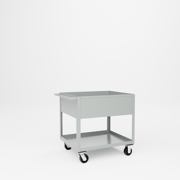 Pucel Tray Top Box Truck, 30 in W x 36 in D x 37 in H, 12 in Deep Box, Gray TT-3036-12P - main