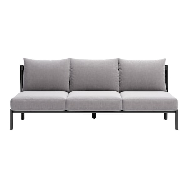 Homeroots 78" Gray Polypropylene Sofa 667661 - main