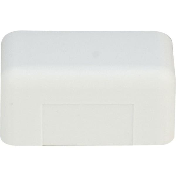 Cable Wholesale End Cap Raceway, 31R1 Series, White 31R1-005WH - main