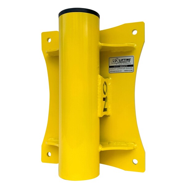 Oz Lifting Products Mounting Base, 1000 lb. Cap., Steel, Silver OZWALL2 - main