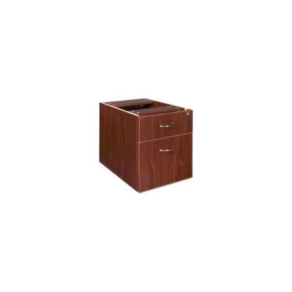 Lorell Pedestal Lorell Contemporary Furniture, Laminate, Laminate, Mahogany LLR69398 - main