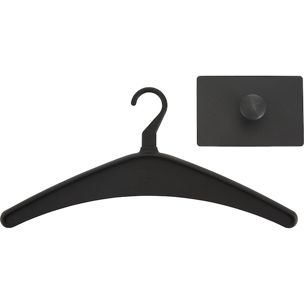 Quartet Single Post Magnetic Hook, Black QRT2015M - main