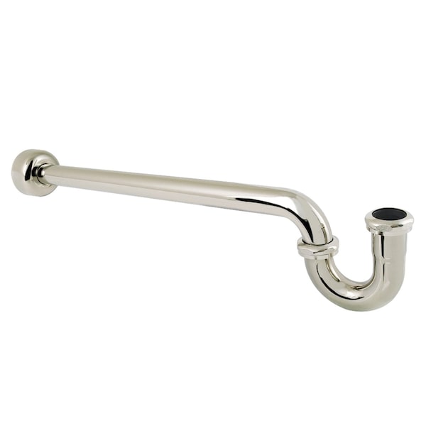 Kingston Brass 1-1/4 in. P-Trap with Box Flange, 24 in. Length, 18 Gauge, Polished Nickel CC9186 - main