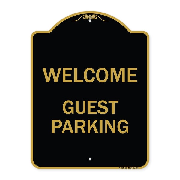 Signmission Black & Gold, 18 Inch x 24 Inch, Heavy Gauge Aluminum A-DES-BG-1824-22705 - main