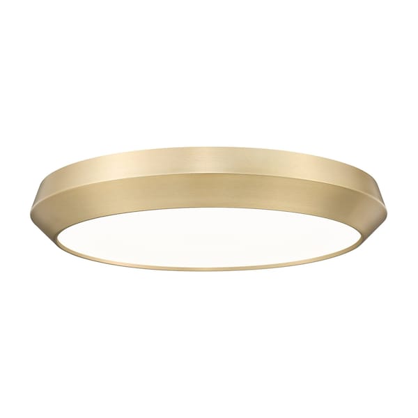 Z-Lite Quasars Modern Gold 1 Light Flush Mount 7701F20-MGLD-LED - main