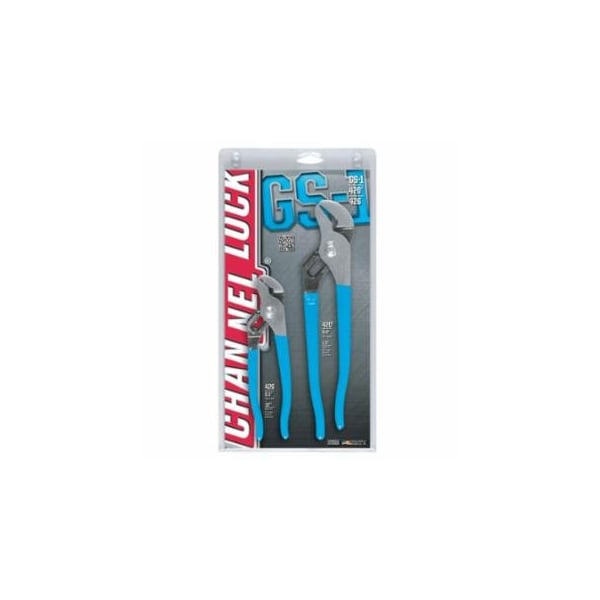 Channellock Tongue and Groove Straight Jaw Plier Set, 2 Pc, 6.5 in L and 9.5 in L 140-GS-1 - main