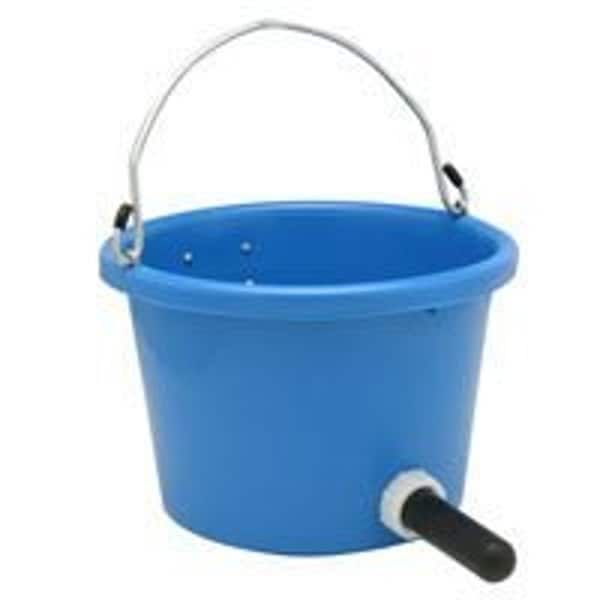 Fortex Fortiflex N400-8CF Calf Feeder with Nipple, 8 qt, Rubber Polyethylene Bucket, Blue Bucket N4008CF - main