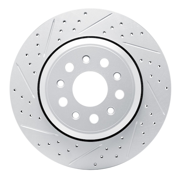 Dynamic Friction Co DFC Geoperformance Rotor - Drilled and Slotted 830-79003L - main