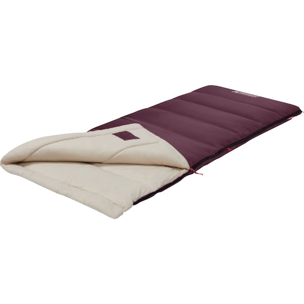 Coleman 50 Deg F 33'' W. x 75'' L. Red Adult Sleeping Bag 2205654 - main