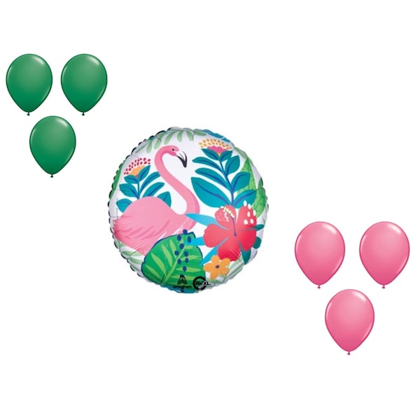 Loonballoon Tropical Jungle Balloon Medium Shape Set 6x latex 89941 - main